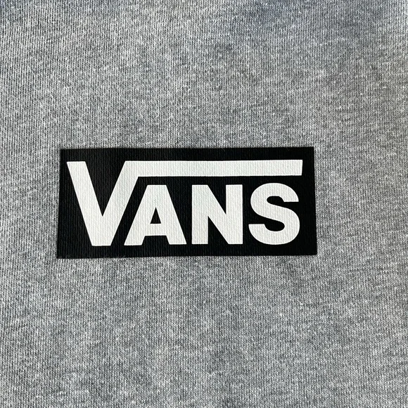 Vans Hoodie Mens XXL Gray Versa Fleece Long Sleeves Pocket Sweatshirt Skater - Picture 6 of 14